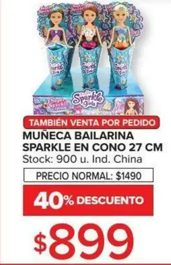 Carrefour Muñeca Bailarina Sparkle En Cono 27cm oferta