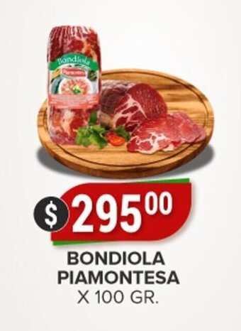 Supermercados Mayor Bondiola piamontesa oferta