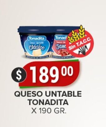 Supermercados Mayor Queso untable tonadita oferta