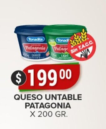 Supermercados Mayor Queso untable patagonia oferta