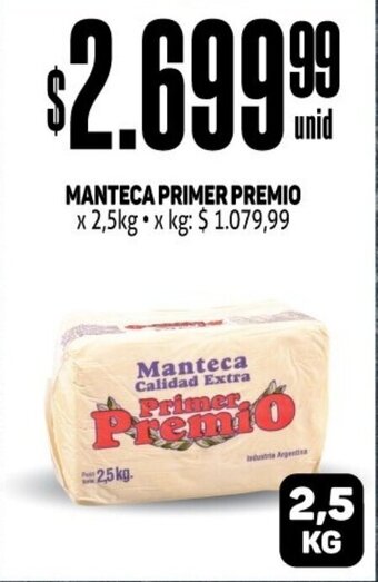 Makro Manteca primer premio oferta