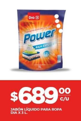 Supermercados DIA Jabón liquido para ropa dia x 3 L oferta