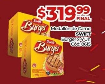 Diarco Medallón de carne swift oferta