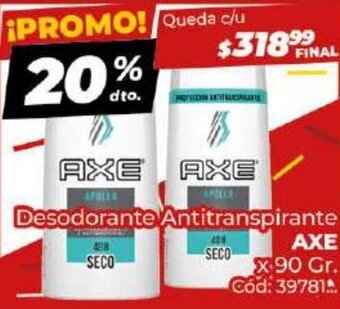 Diarco Desodorante antitranspirante AXE oferta