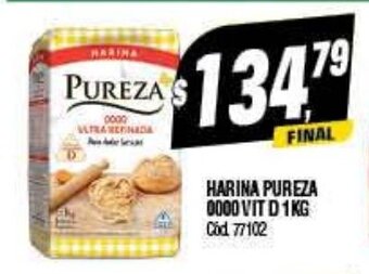 Supermercados Yaguar Harina pureza 0000 vit D 1KG oferta