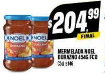 Supermercados Yaguar Mermelada noel durazno 454G FCO oferta