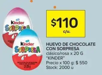 Carrefour Kinder de Chocolate con Sorpresa 20g oferta
