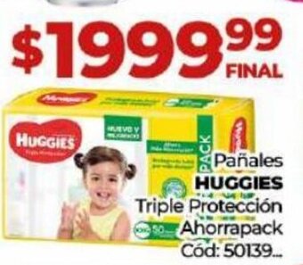 Diarco Pañales Huggies Triple Proteccion oferta