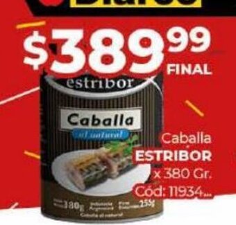 Diarco Caballa Estribor x 380 gr. oferta