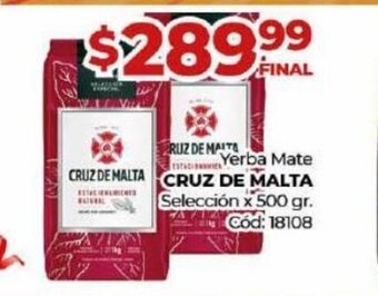 Diarco Yerba Mate Cruz De Malta Seleccion x 500 gr. oferta