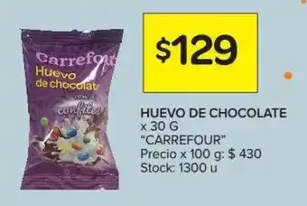 Carrefour Carrefour Huevo de Chocolate 30g oferta