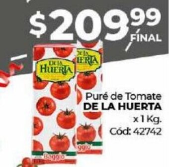 Diarco Puré de Tomate De la Huerta x 1kg. oferta