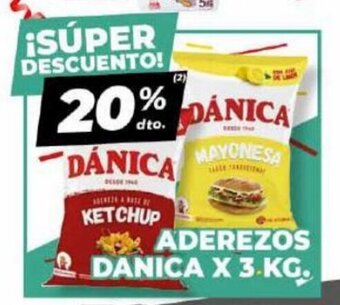 Diarco Aderezos Danica x 3 kg, oferta