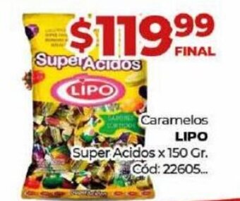 Diarco Caramelos Lipo Super Acidos x 150gr. oferta
