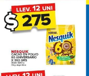Carrefour Cacao en polvo nesquik oferta