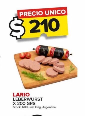 Carrefour Maxi Leberwurst lario x 200g oferta