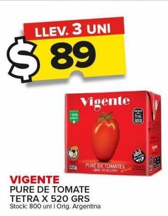 Carrefour Maxi Puré de tomate vigente x 520g oferta