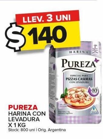 Carrefour Maxi Harina con levadura pureza x 1kg oferta