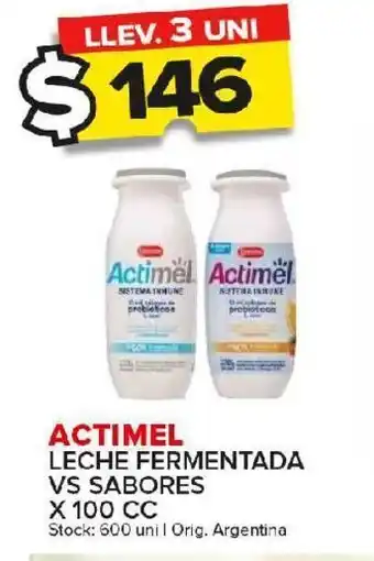 Carrefour Leche actimel oferta