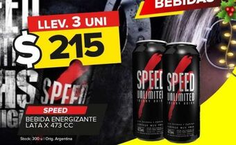 Carrefour Maxi Bebida energética speed x 473cc oferta