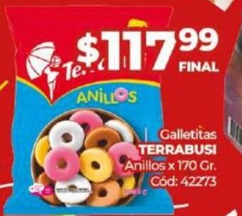 Diarco Galletitas Terrabusi Anillos x 170 gr. oferta