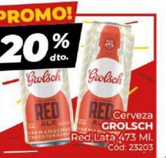 Diarco Cerveza Grolsch Red Lata oferta