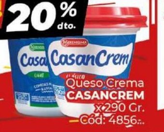 Diarco Queso Crema Casancrem x 290 gr. oferta