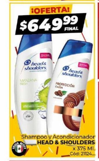 Diarco Shampoo y Acondicionador Head & Shoulders oferta