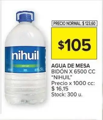 Carrefour Nihuill Agua de Mesa Bidón 6500cc oferta