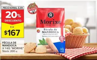 Carrefour Morixe Fécula de Mandioca 1kg oferta