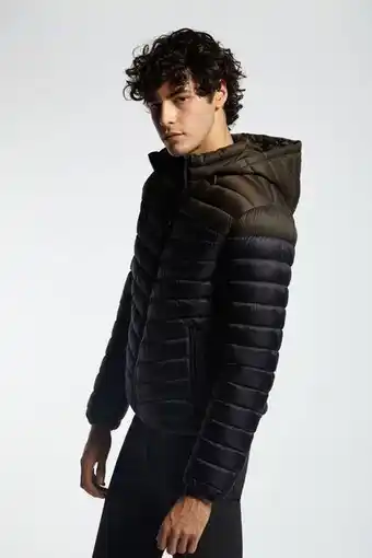Campera inflada negra