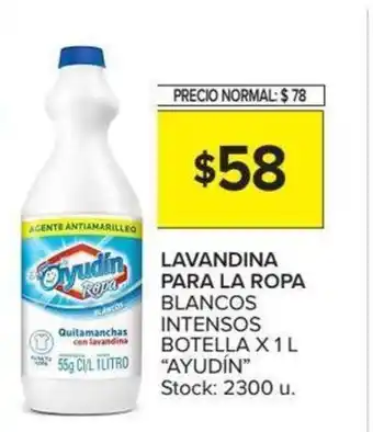 Carrefour Ayudín Lavandina para La Ropa 1L oferta