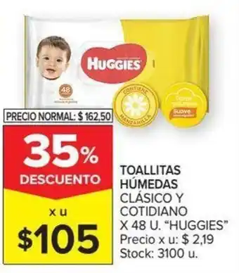 Carrefour Huggies Toallitas Húmedas Clásico Y Cotidiano 48u oferta