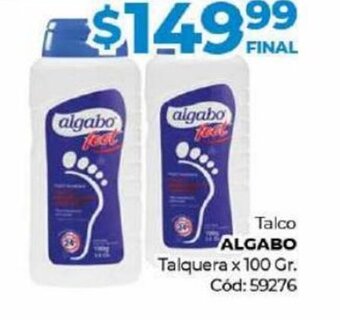 Diarco Talco Algabo Talquera x 100 gr. oferta