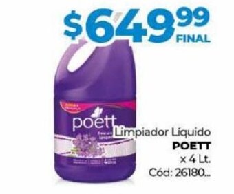 Diarco Limpiador Líquido Poett oferta