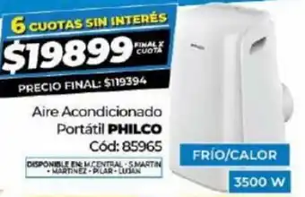 Diarco Aire Acondicionado Portátil Philco oferta