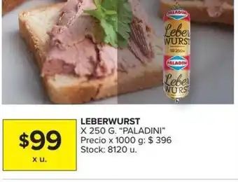 Carrefour Paladini Leberwurst 250g oferta