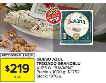 Carrefour Bavaria Queso Azul Trozado Grandblu 125g oferta
