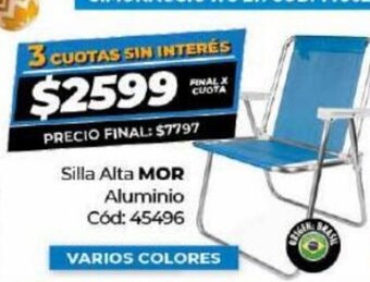 Diarco Silla Alta MOR Aluminio oferta