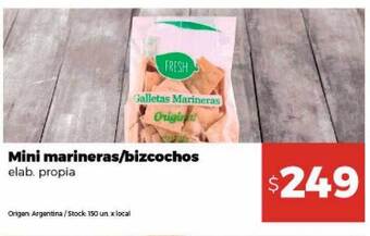 Disco Mini marineras bizcochos elab propia oferta