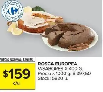 Carrefour Rosca Europea 400g oferta