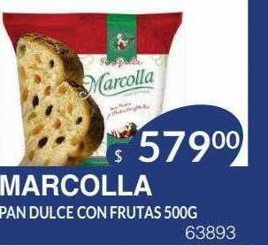 Masivos Marcolla pan dulce con frutas oferta