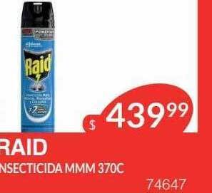 Masivos Raid insecticida mmm 370c oferta