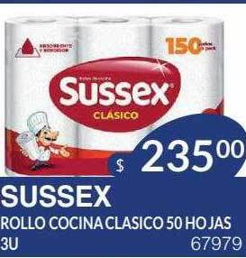 Masivos Sussex rollo cocina clasico 50 hojas oferta