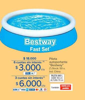 Carrefour Pileta autoportante oferta