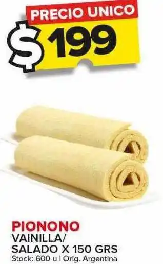 Carrefour Maxi Pionono vainilla salado oferta