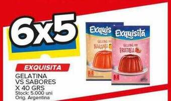 Carrefour Maxi Exquisita gelatina vs sabores oferta