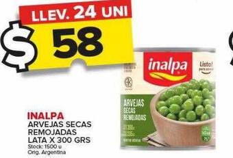 Carrefour Maxi Inalpa arvejas secas remojadas oferta