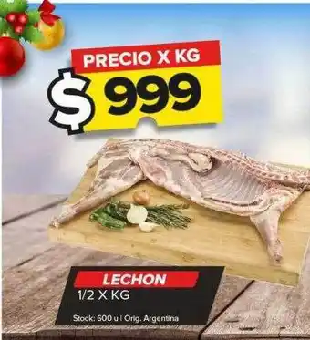 Carrefour Maxi Lechon 1 2 x kg oferta