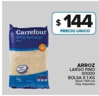 Carrefour Maxi Arroz largo fino oferta